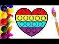 Bolalar uchun o&#39;yinchoq chizish/Drawing POP IT for children/Антистрес для детей