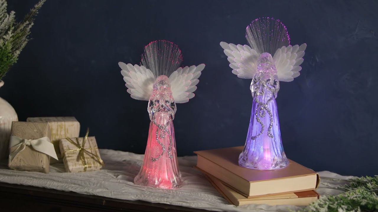 Color-Changing LED Acrylic Angels (LT8J98TAL)