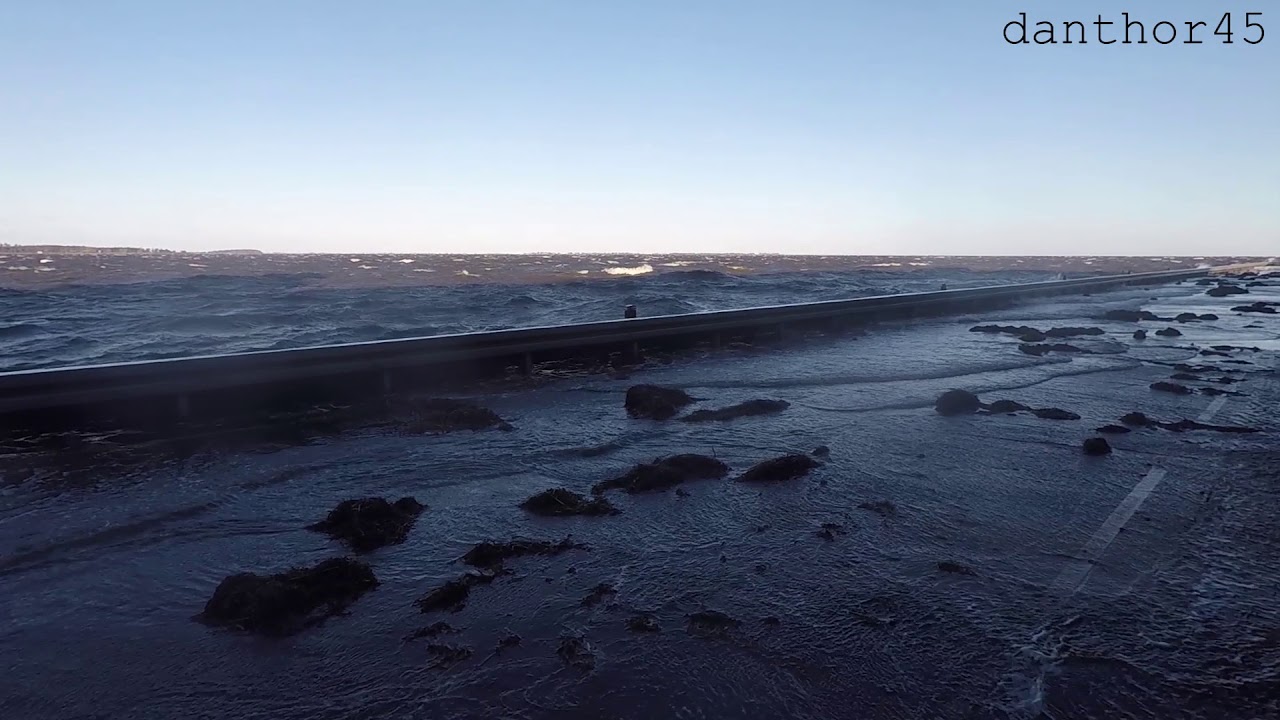 Stormen Alfrida 1 Jan 2019 - Bandholm Lolland