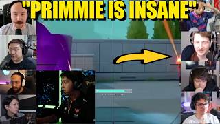 Valorant streamers react to FS Primmie's INSANE FLICK with an OP against T1