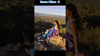 Hiking Saree Queen