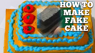 This is a different type of construction  fake cake that looks real