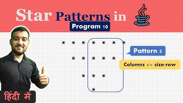 Star Pattern Program in Java - 10 | Coding Wallah
