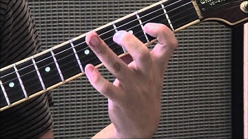 Gb Aeolian Scale (3 notes per string) guitar