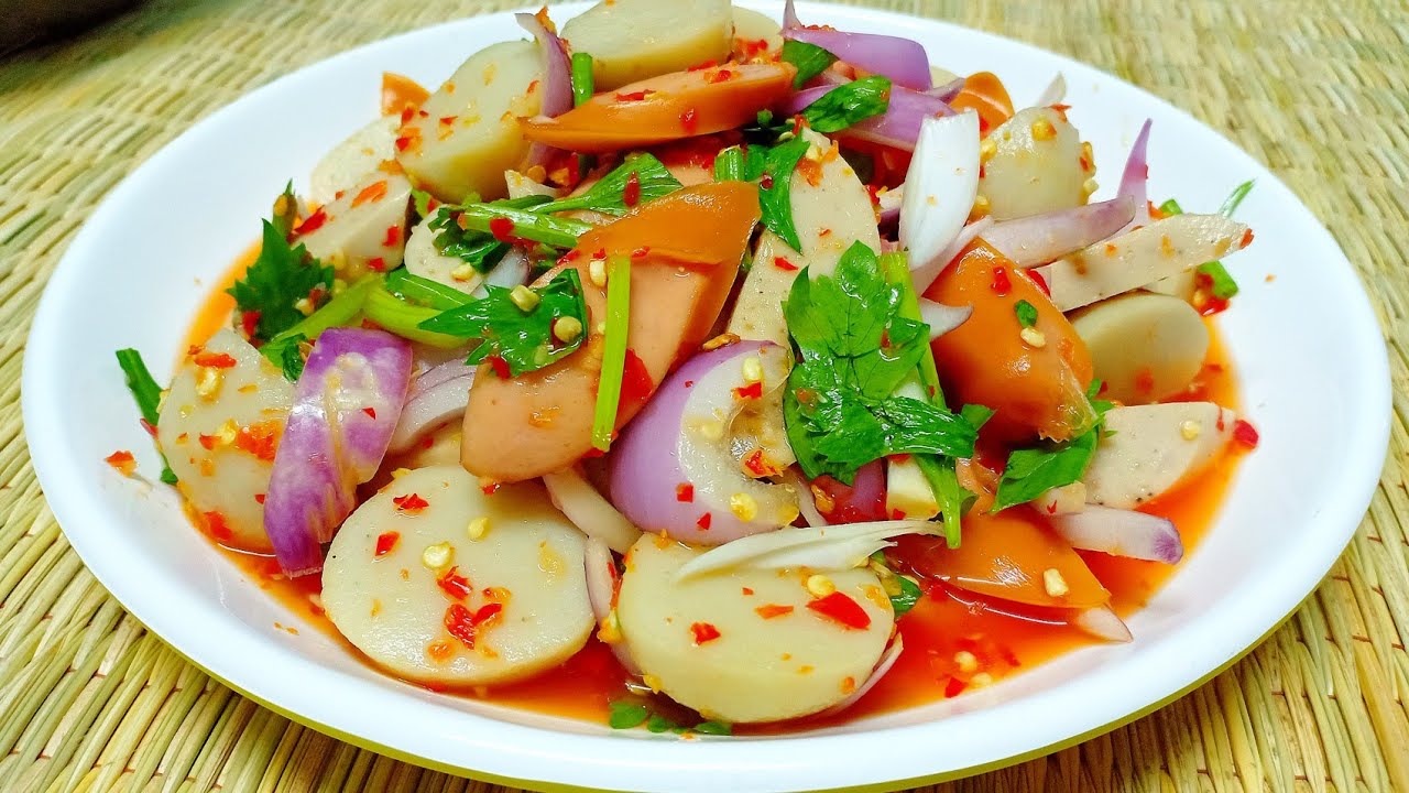 ยำรวมมิตร ลูกชิ้น+ไส้กรอก+หมูยอ น้ำยำรสเด็ดๆ แซ่บ ยั่วน้ำลายสุดๆ วิธีทำ ... ยำรวมมิตร ลูกชิ้น+ไส้กรอก+หมูยอ น้ำยำรสเด็ดๆ แซ่บ ยั่วน้ำลายสุดๆ วิธีทำ ...