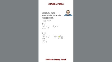 Diferencia entre Permutación, Variación y Combinación.