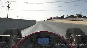 iRacing Laguna Seca Formula Vee (Dry) Track Guide (Hotlap + Telemetry)