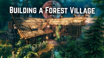 Building The MOST BEAUTIFUL Black Forest Village in Valheim