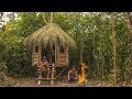 Primitive Technology: Building An Amazing Treehouse in Forest By Primitive Men Style