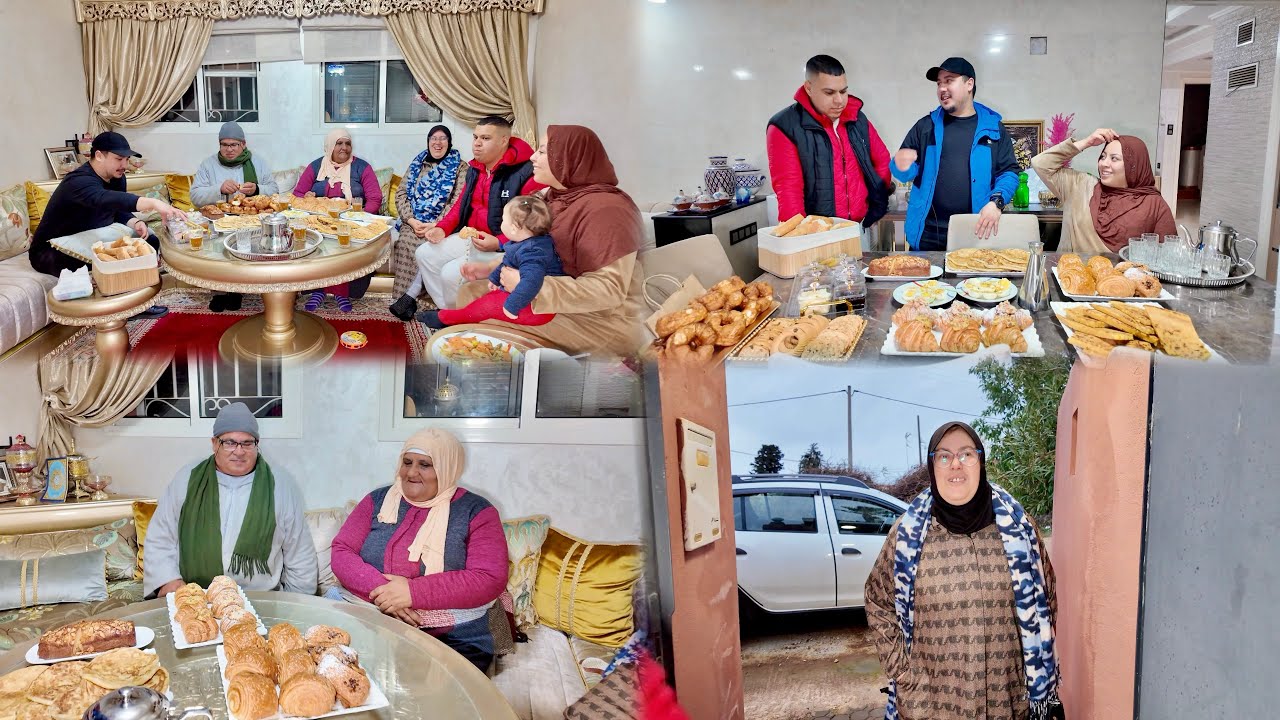 العائلة كلها تجمعات👨‍👩‍👦‍👦 و جاو يزورو الحاجة قبل يوم من العملية🤔