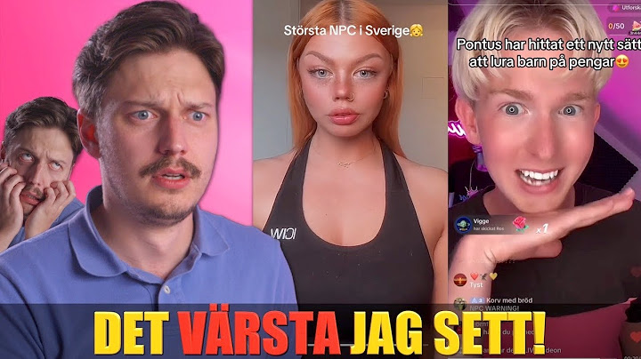 REAGERAR PÅ SVENSKA TIK TOKS! 🇸🇪 | NPC live = Värsta jag sett