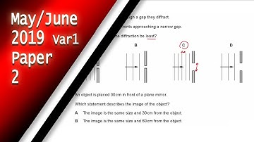 IGCSE Physics May-June 2019 Paper 2 Variant 1