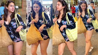 नीचे बिना कुछ पहने ही बाहर निकली Sara Ali Khan ने की बेशर्मी की सारी हदे पार 😱😍