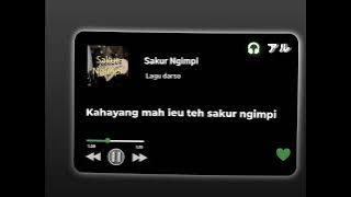 LIRIK LAGU DJ SAKUR MIMPI LAGU DARSO MENGKANE DJ NABIH IVET FT DJ NABIH IKO WG