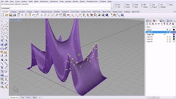 77 - Rhino - Point Editing   Control Points on Surface 3