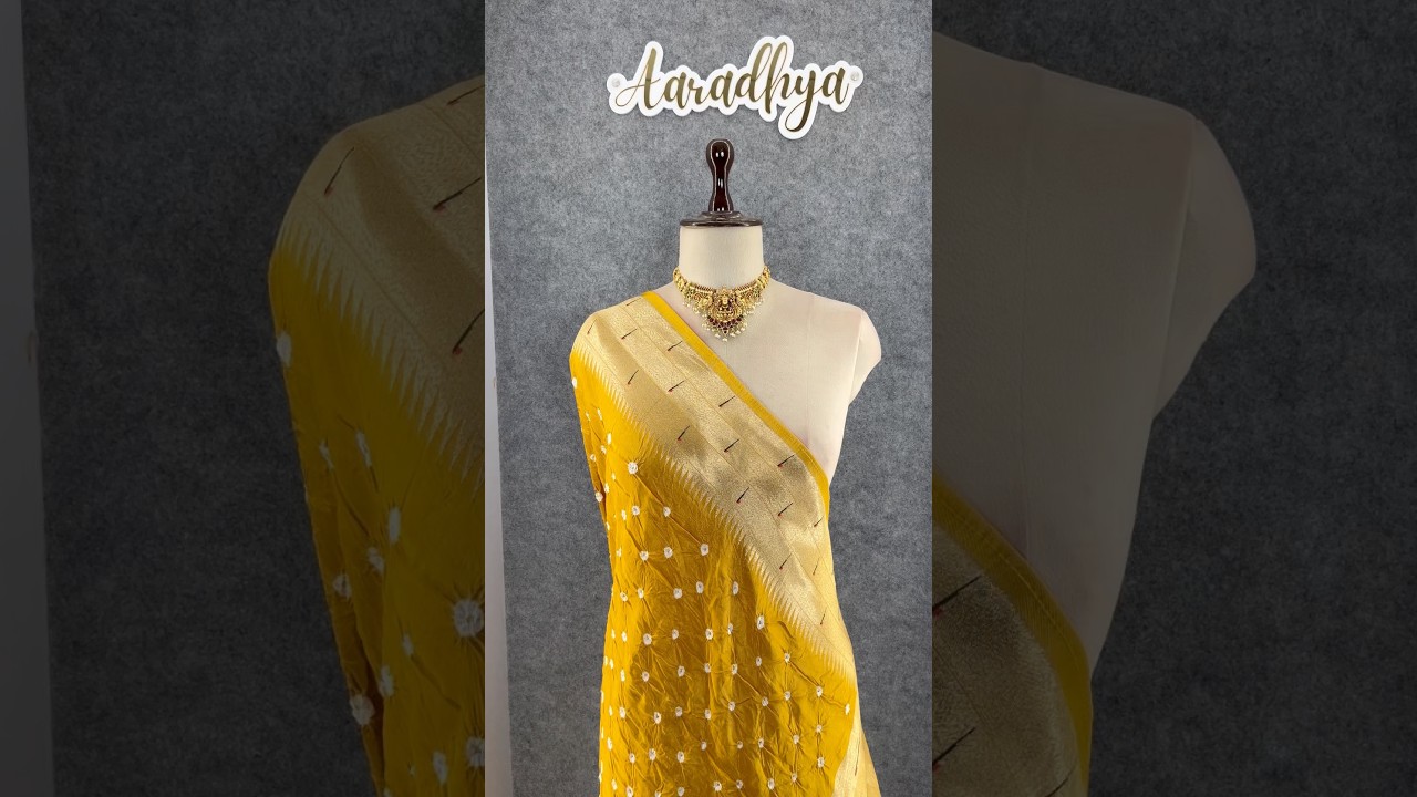 Royal Paithani Bandhani Fusion Weave Saree