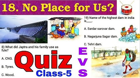 QUIZ / No Place For Us / Class-5 EVS Extra MCQVQuestion Answers Of chapter 18 / KV Teacher