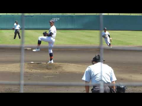 帝京長岡高校 茨木佑太 試合前投球練習 YouTube