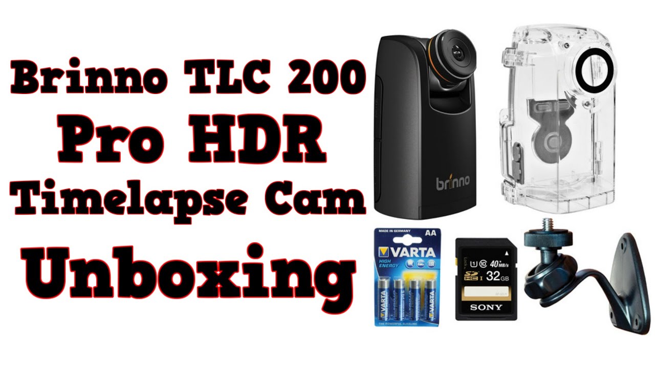 Brinno TLC 200 Pro HDR Time Lapse Camera Unboxing w/ Extras - YouTube