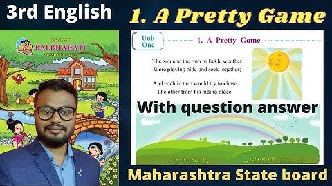 Lesson 1  A Pretty Game | English Balbharti | Maharashtra state board | Student Point Academy,