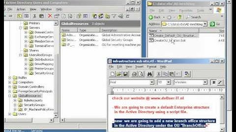 DsAdd Creating new site in Active Directory Enterprise infrastructure using script file