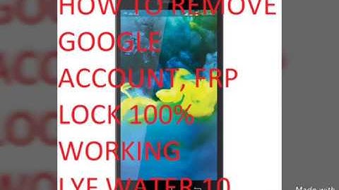 Lyf water 10 (LS-5020) Google account remove~ frp unlock 100% working