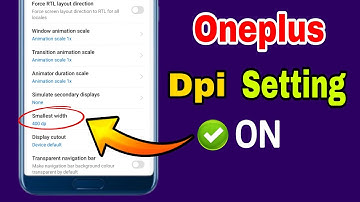 How to turn on DPI setting on oneplus mobile | DPI on setting | Learn to turn on DPI