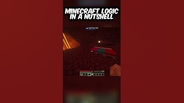 Minecraft Logic In A Nutshell #minecraft #shorts #memes