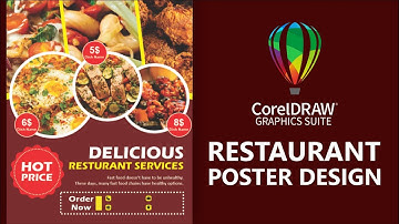 Restaurant Poster / Flyer Design in CorelDraw
