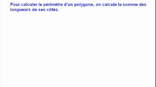 Périmètre Cours Maths 6Ème