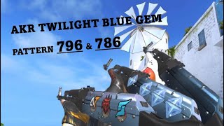 AKR Twilight Pattern 796, 786 BLUE GEM 💎| Standoff 2 Showcase