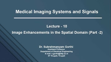 L10 Introduction to Histogram based Methods for Image Enhancement