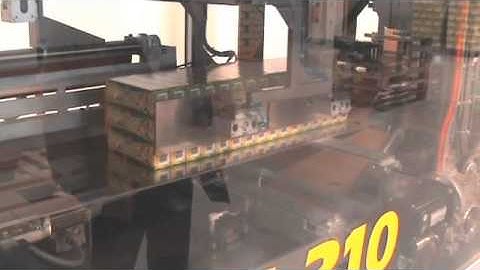 TCS310 WRAP-AROUND CASE PACKER MACHINE  WITH INFEED STACKING SYSTEM