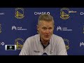 Steve Kerr Postgame Interview | Golden State Warriors lose to Charlotte Hornets 120-113