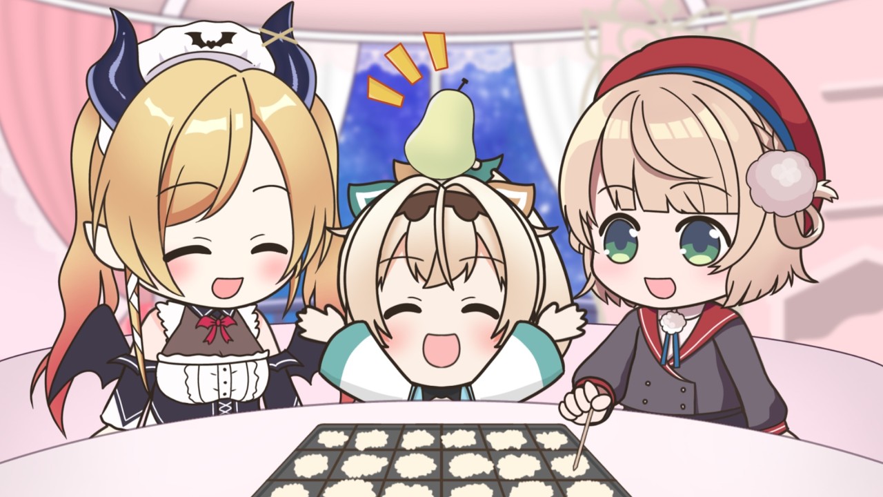 【手描き】ちょこ先生とうい先生に甘やかされるござる【ホロライブ/風真いろは/癒月ちょこ/しぐれうい】