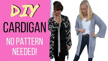 DIY Cardigan No Pattern Needed | Sew Your Own Cardigan | Easy DIY Cardigan