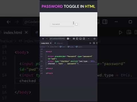 Password Toggle in