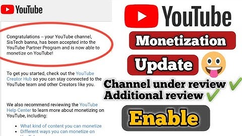 Youtube Monetization New update | Monetization enabled🔥| Channel under review & Additional review?