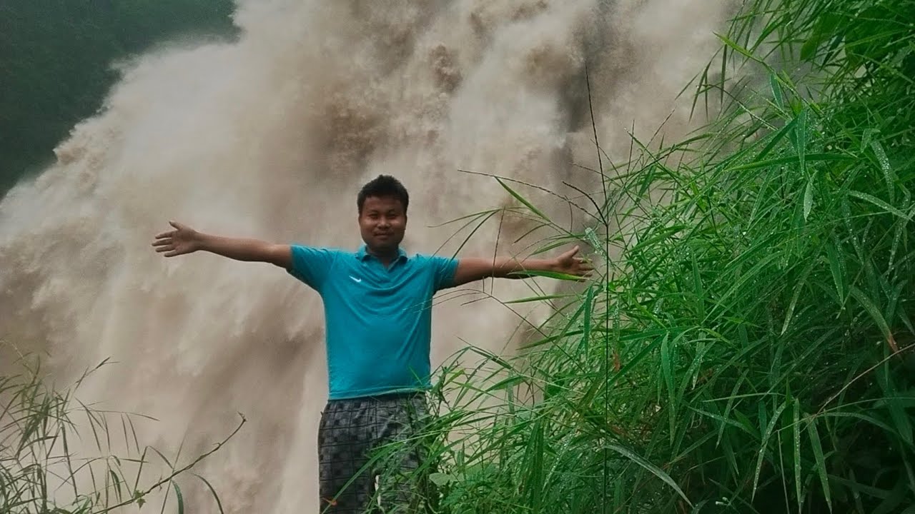 shalang waterfall chinma Dara location Meghalaya West khasi hills