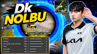 DK-NOLBU 🤯 Bgmi Close Range Fights Sensitivity Setting 🎯 New 4.3 Update Best Sensitivity 🚨