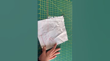 HOW TO SEW A BASTING STITCH | Hand Sewing Tutorial #sewing