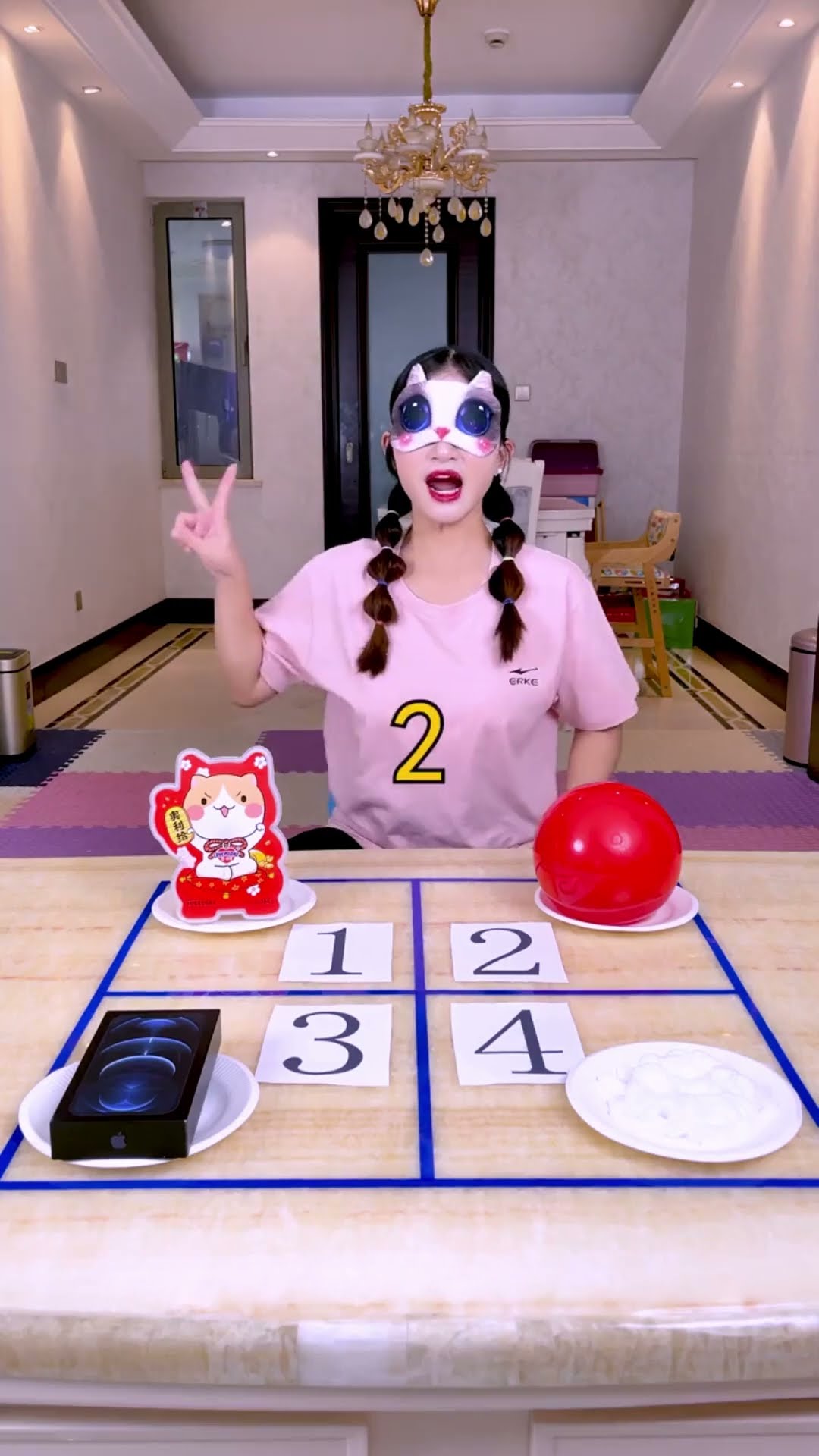 Blind Number Selection Challenge, See Who Is The Luckiest Person~#Funnyfamily #Partygames#Shorts