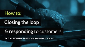 How to close the loop with restaurant customers