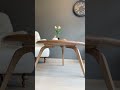 Aura Solid Oak Wood Mid-Century Round Coffee Table –Elegant & Modern & Handcrafted #midcenturymodern