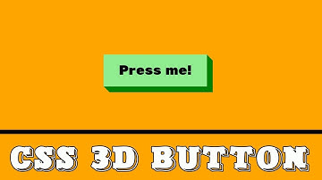 CSS 3d button animation on click | cool css effects 2019