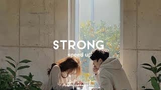 strong - one direction (speed up) with lyrics||song tiktok✧ Resimi