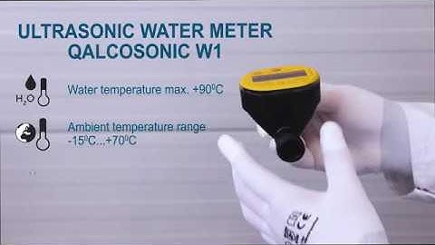 Installation of smart ultrasonic water meter Qalcosonic W1