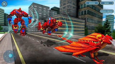 Dragon Robot Car Transforming Games