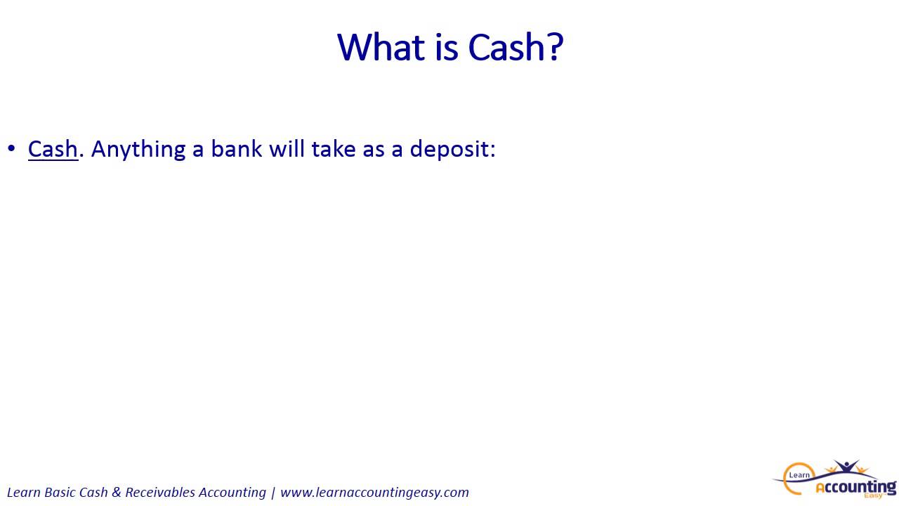 Introduction to Cash Accounting video (2 of 6) - YouTube