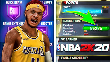 FASTEST SHOOTING BADGE METHOD FOR NON SHOOTING BUILDS IN NBA 2K20!